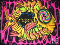 psychedelic fish with DNA
