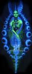 trippy DNA code with woman